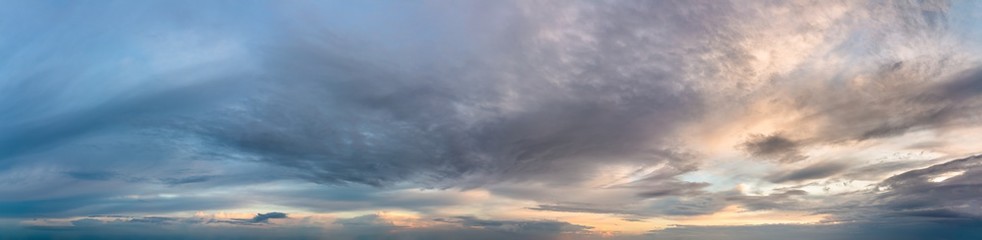 Fantastic clouds at sunrise