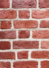 Obraz premium Background of old brick wall. Front view.