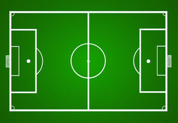 vector illustration of a soccer field