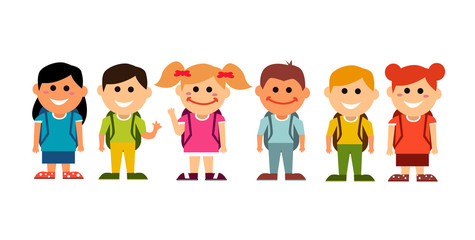 happy kids back to school