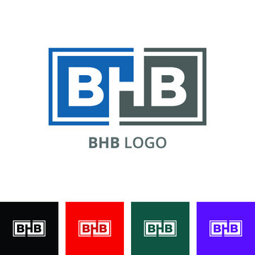 Abstract B H B Letter Vector Logo