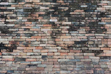 old brick wall for design and decoration
