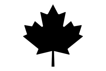 Canada maple leaf vector symbol clip art. Red maple leaf. Maple leaf vector icon. Vector illustration of a maple leaf.