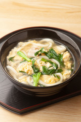 ニラ玉饂飩