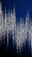 Round silver glitter luxury sparkling confetti. Sc