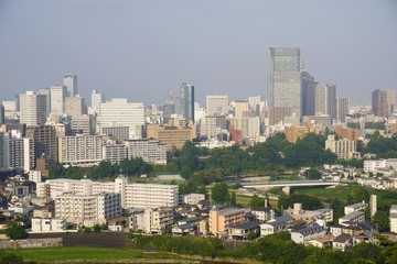 Obraz premium 仙台市中心部の眺め/View of central Sendai city