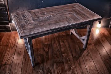 furniture coffee table loft, vintage interior item, inside the house