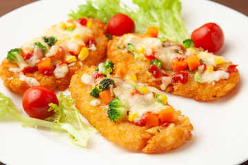 ハッシュポテトのチーズ焼き