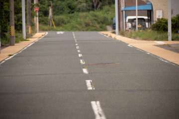 誰もいない道路