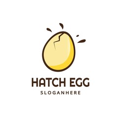 hatch egg Logo Design Vector