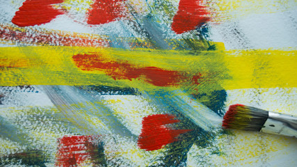 abstraction brush drawing