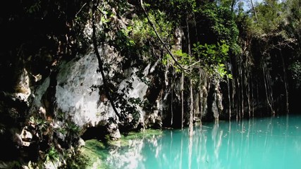 Turquoise lake of Natural Monument Semuc Champey, time lapse