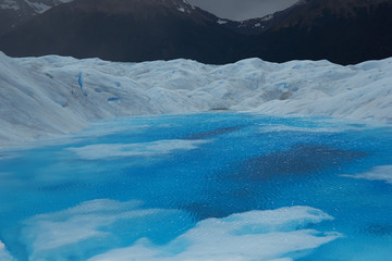 lago en el Glaciar Perito Moreno, Argentina