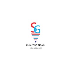 Fototapeta premium logo name letter
