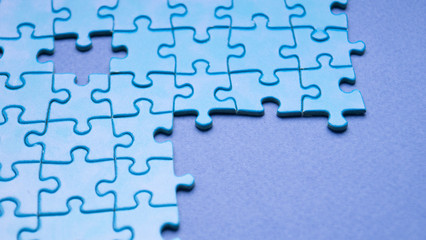 Business Teamwork Concept by Jigsaw Puzzle Pieces