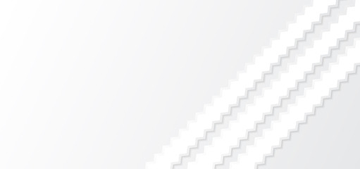 Zigzag line overlap pattern design white abstract background with space for content