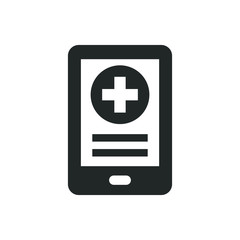 Fototapeta premium Medical mobile app icon