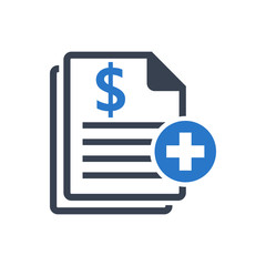 Medical bill icon
