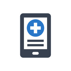 Fototapeta premium Medical mobile app icon