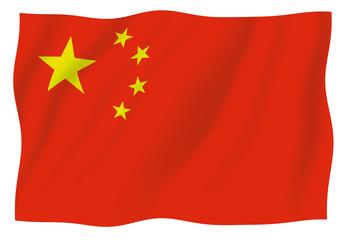 Wawing flag of China