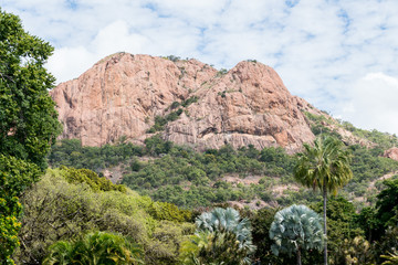 Castle Hill, Townsville, North Queensland, view from Queens Gardens in the foreground