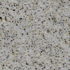 Bread with sesame seeds pattern