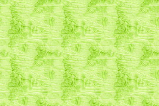 Ornamental Spring Green Vintage Rustic Pattern. Seamless Lime Green Aquarelle Background. Repeated Leafy Color Tie Dye Wash. Natural Green Healthy Bio Food Idea. Fresh Spring Grass Color.