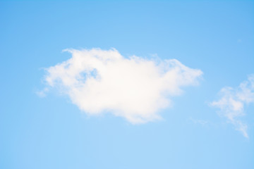 Blue sky with single cloud for background and other 