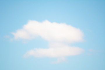Blue sky with single cloud for background and other 