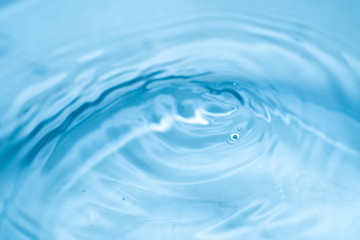 background of blue water or gel. Purity concept