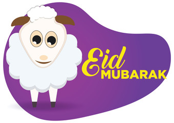 Eid Mubarak festive greeting card