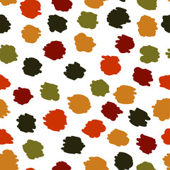 Vector modern seamless pattern with colorful hand draw abstract blobes, doodles. Use it for wallpaper, textile print, pattern fills, web page, surface textures, wrapping paper, design presentation