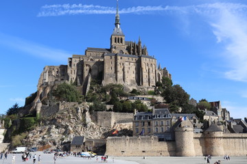 monument mont saint michelle - obrazy, fototapety, plakaty
