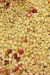 Coffee beans,In the ferment and wash method of wet processing