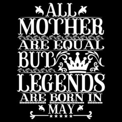 Fototapeta premium Mother's birthday vector design. Birthday t-shirt vector illustration design
