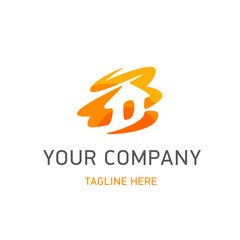 Vector logo in abstract style for cottage village or building companies corporate identity