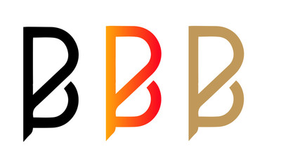  B Letter Logo. B Letter Design. Vector alphabet B. letter logo. Initial letter logo B