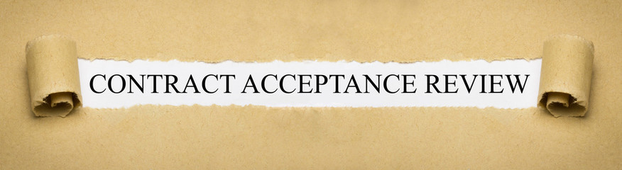 Contract Acceptance Review