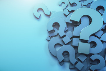 Many question mark symbol