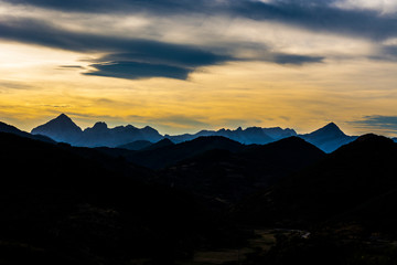 Dramatic view of Cantabrian Mountains