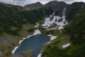 Fototapeta na wymiar Mountains valley at Kamchatka Russia view landscape