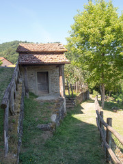 Fototapeta na wymiar Italia, Toscana, Arezzo,il paese di Montemignaio.