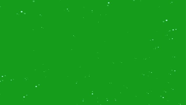 Stars through space motion graphics with green screen background
