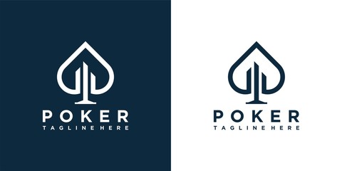 ace logo vector minimalistic line graphics. premium vector logo inspiration