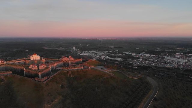 Catching the last light while moving towards the horizon at  the Fort of Nossa Senhora da Gra&ccedil;a