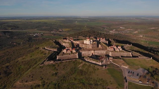 Circling the Fort of Nossa Senhora da Gra&ccedil;a In the evening light.
