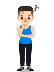 運動部の男の子