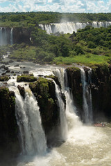 waterfall in foz de iguazu brasil
