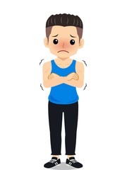 運動部の男の子