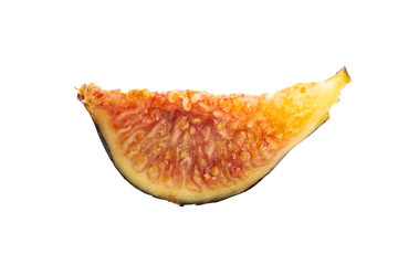 Fig blue color cut out isolated on a white background.